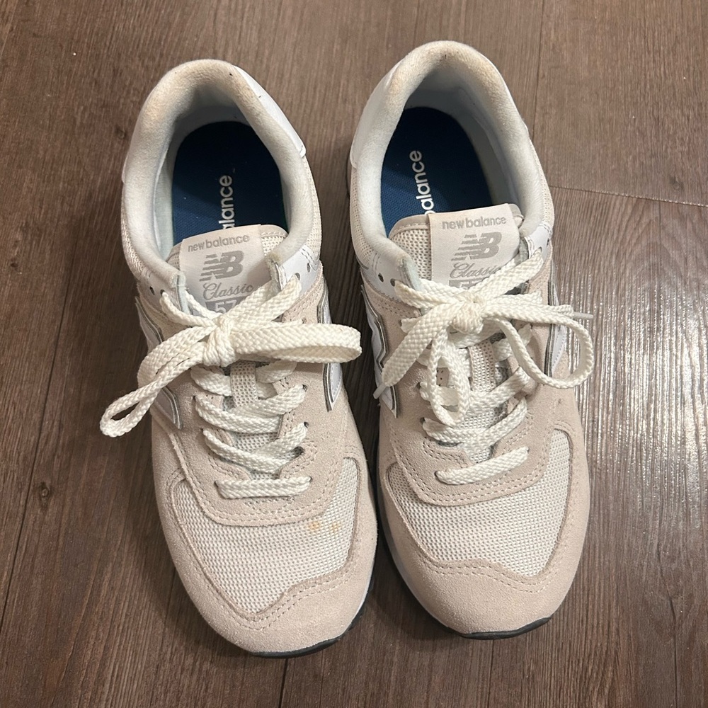 New Balance Cream Sneakers